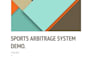 develop and customize a sports arbitrage platform